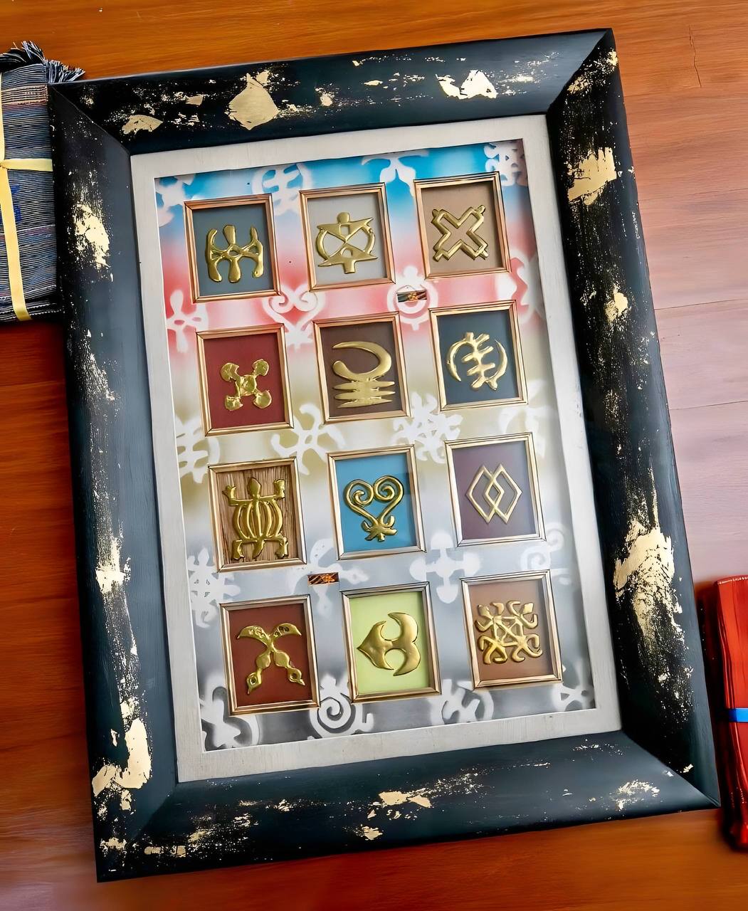 Hand-sanded solid hardwood picture frame