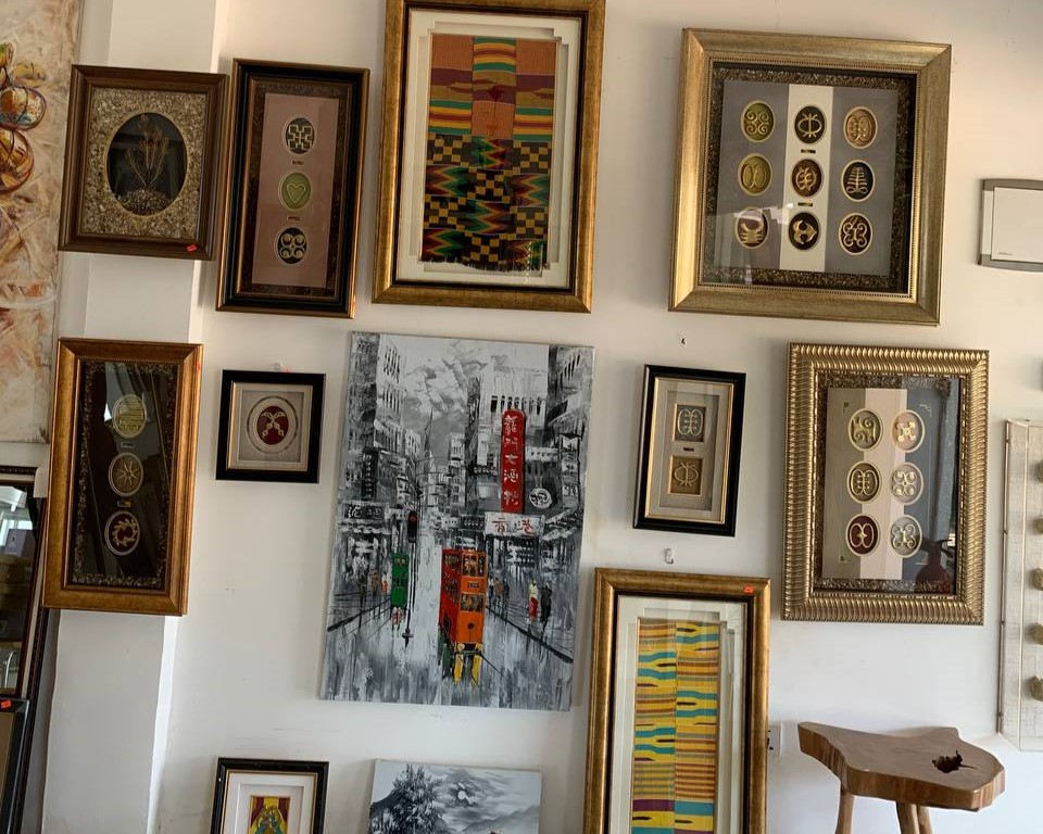 CraftHive workshop interior with completed frames